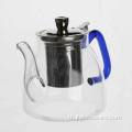 1.1LGlass Teapot with Stainless Steel Infuser/Glass Infuser